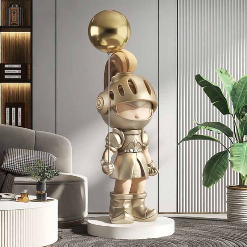 Statue of a Knight with Balloon - Premium  from Fleurlovin - Just $799.95! Shop now at Fleurlovin