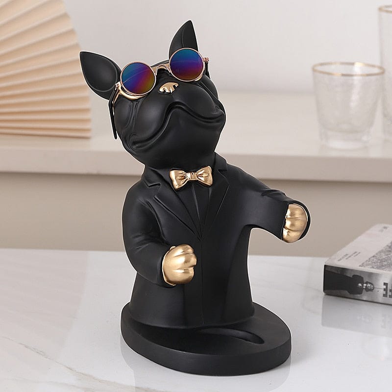 Wine Holder Shaped like a French Bulldog