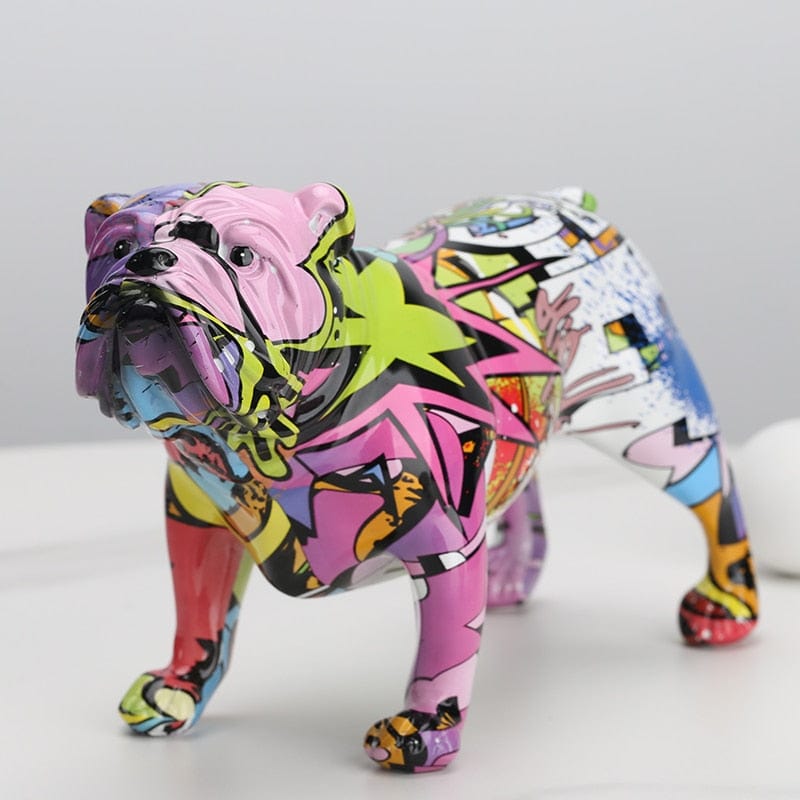 Bulldog Painted with Graffiti - Premium  from Fleurlovin - Just $129.95! Shop now at Fleurlovin