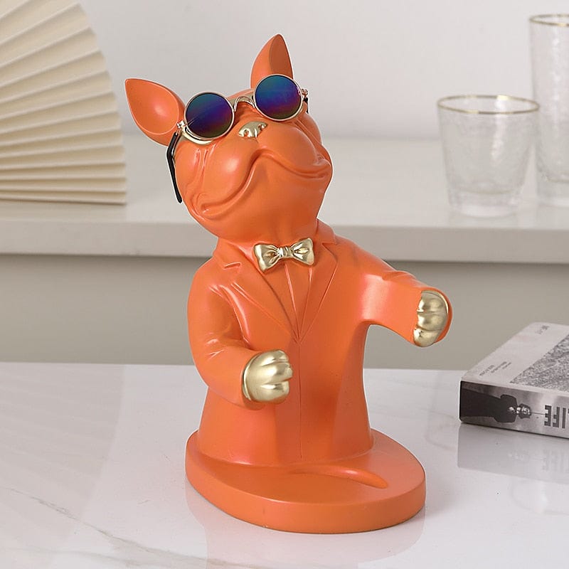 Wine Holder Shaped like a French Bulldog