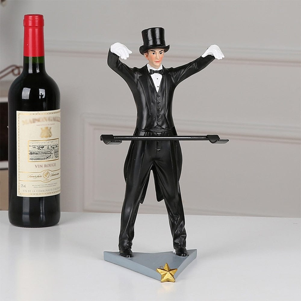Wine Rack with Magician Figurine - Premium  from Fleurlovin - Just $99.95! Shop now at Fleurlovin