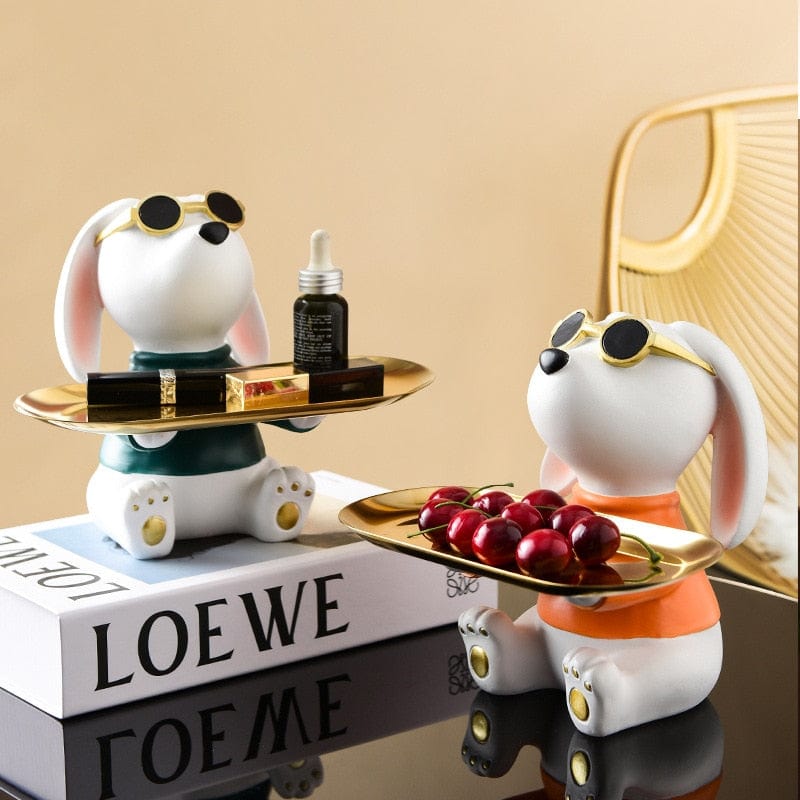 Tray Holder with Puppy Butler Design - Premium  from Fleurlovin - Just $114.95! Shop now at Fleurlovin