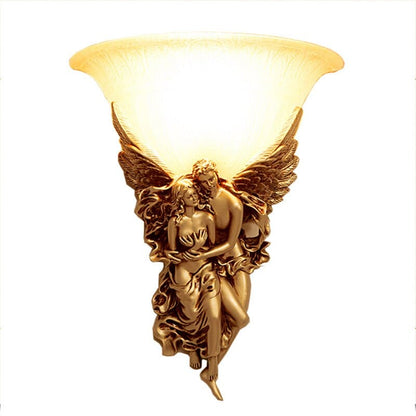 Wall Light with Vintage Angel Design