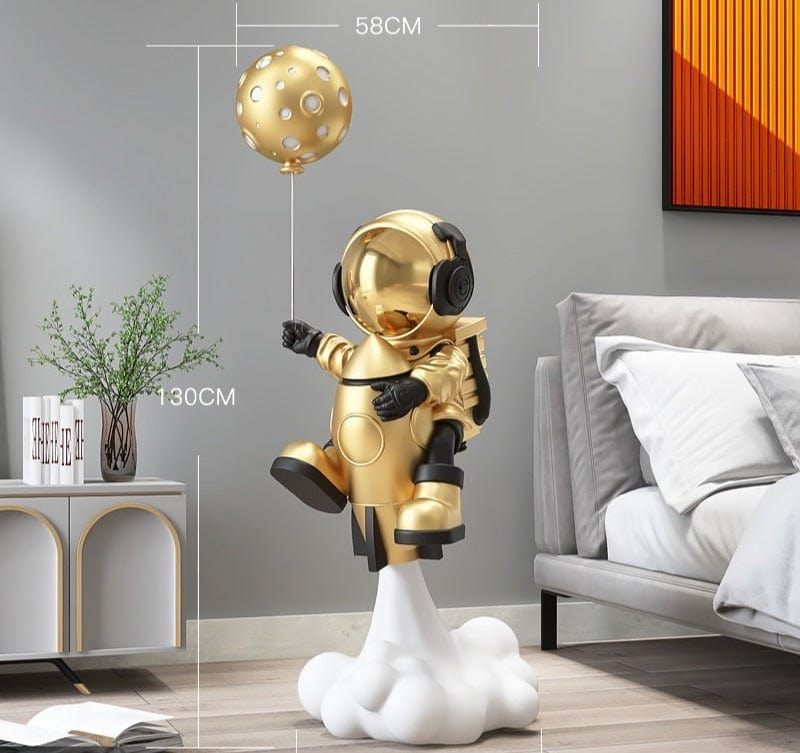 Rocket Astronaut Balloon Statue, Life-Size