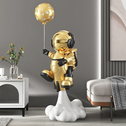 Rocket Astronaut Balloon Statue, Life-Size