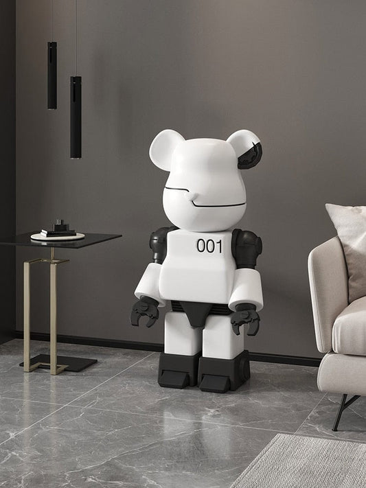 Mechanical Hyped-Up Bearbrick Statue, Life-Size