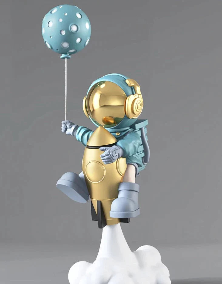 Rocket Astronaut Balloon Statue, Life-Size