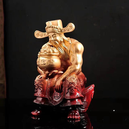 Statue of Chinese God of Wealth for Feng Shui