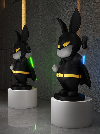 Estatua del sable de luz Dark Rabbitman, tamaño natural