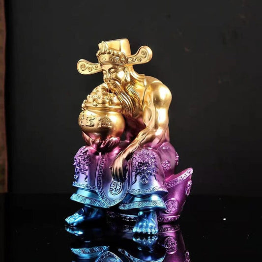 Estatua del dios chino de la riqueza para el Feng Shui