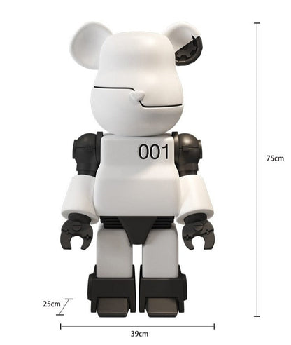 Estatua mecánica exagerada de Bearbrick, tamaño natural