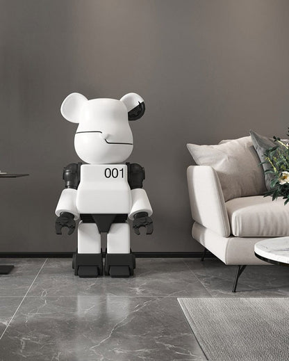 Mechanical Hyped-Up Bearbrick Statue, Life-Size