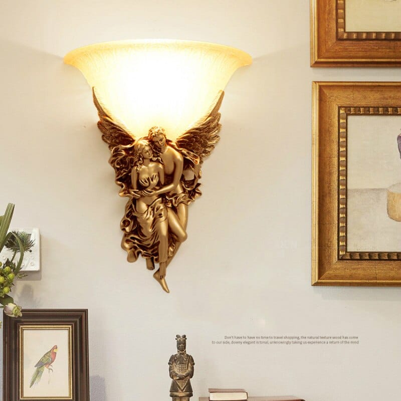 Wall Light with Vintage Angel Design