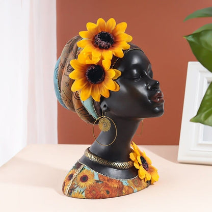 Sculpture of an African Woman's Bust - Premium  from Fleurlovin - Just $149.95! Shop now at Fleurlovin