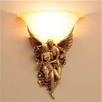 Wall Light with Vintage Angel Design
