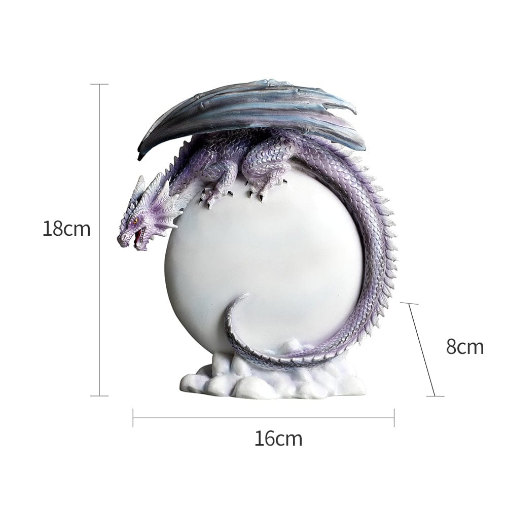 Figurine of a Celestial Moon Dragon - Premium  from Fleurlovin - Just $129.95! Shop now at Fleurlovin