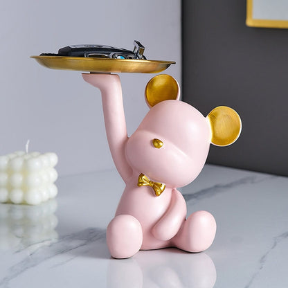 Figurine of a Nordic Bear on a Tray