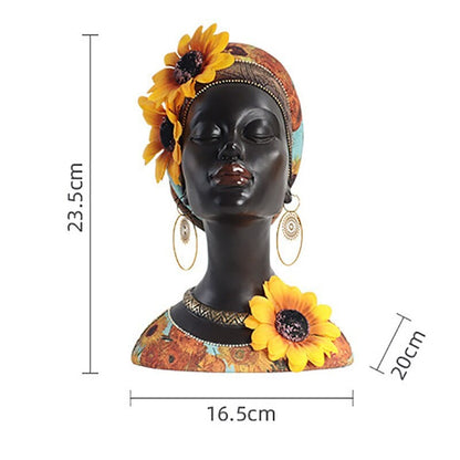 Sculpture of an African Woman's Bust - Premium  from Fleurlovin - Just $149.95! Shop now at Fleurlovin