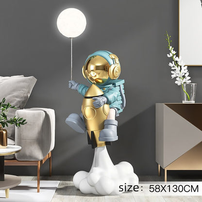 Rocket Astronaut Balloon Statue, Life-Size