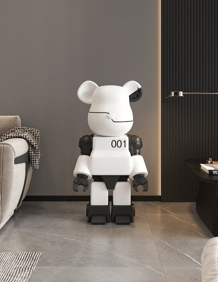 Mechanical Hyped-Up Bearbrick Statue, Life-Size